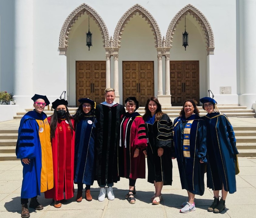 Women's and Gender Studies Professors with 2022 Undergraduate Commencement Speaker Abby Wambach